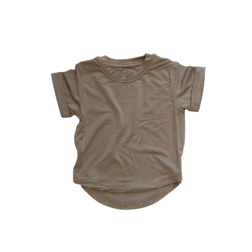 Bamboo Tee- Fossil