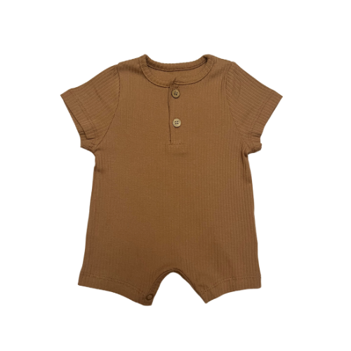 Baby Romper- Gender Neutral Brown